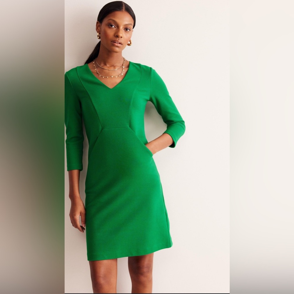 Boden Emerald Long Sleeve Dress